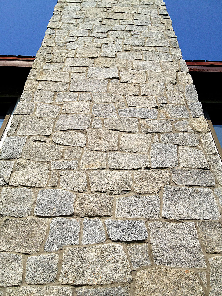 Stone chimney