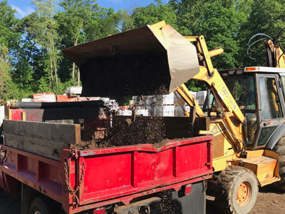 loading topsoil