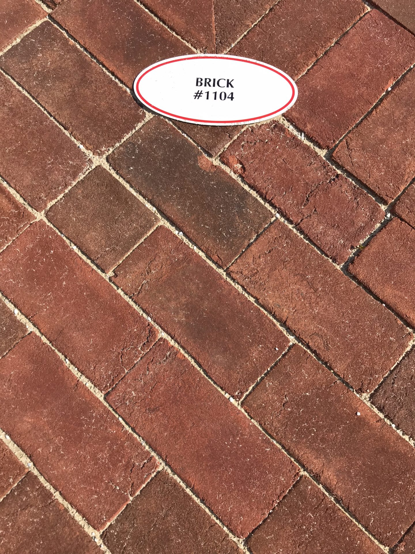 Brick #1104 paver
